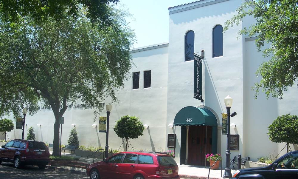 The Charles Hosmer Morse Museum of American Art on Park Avenue in Winter Park, Florida