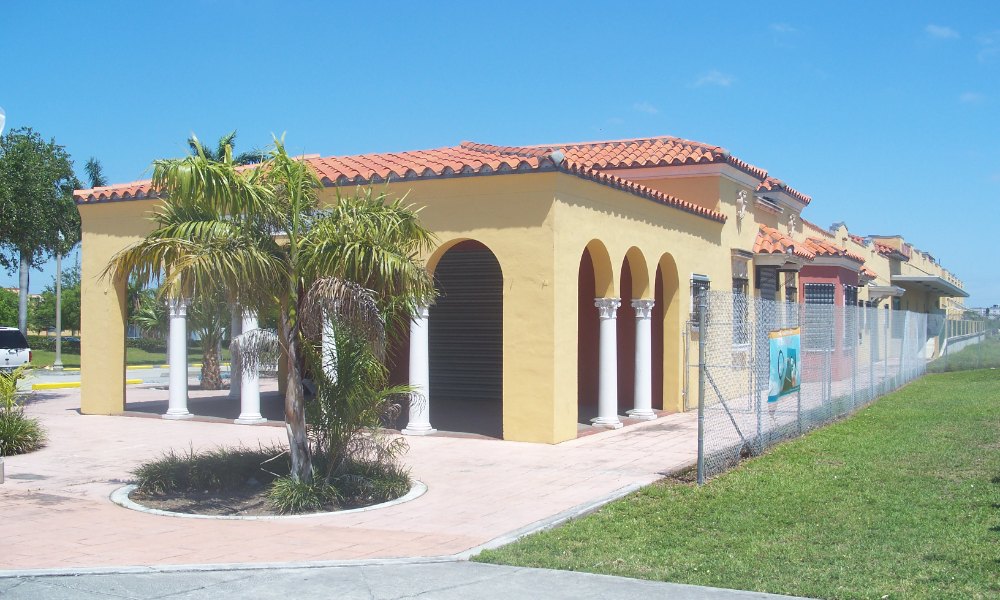 The 1926 Seaboard Air Line railway station building in Hialeah, Florida