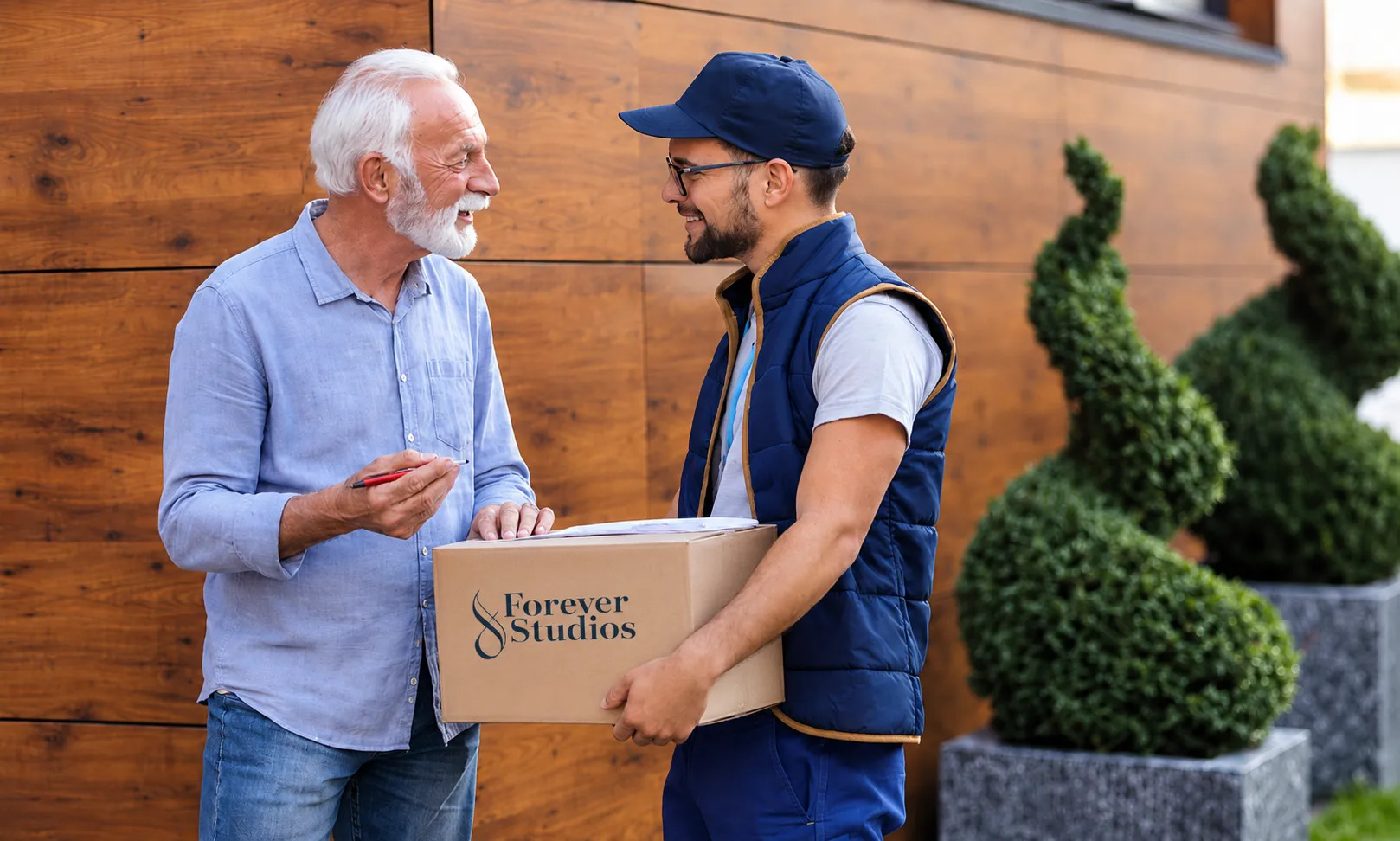 Forever Studios concierge driver delivering to a customer in Miami-Dade County