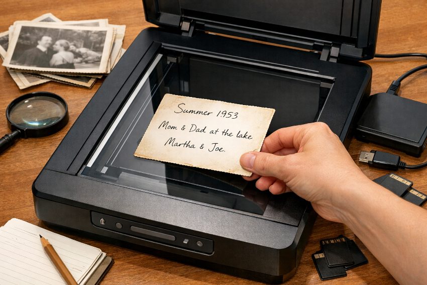 How to Scan the Backs of Photos With Handwritten Notes | Forever Studios