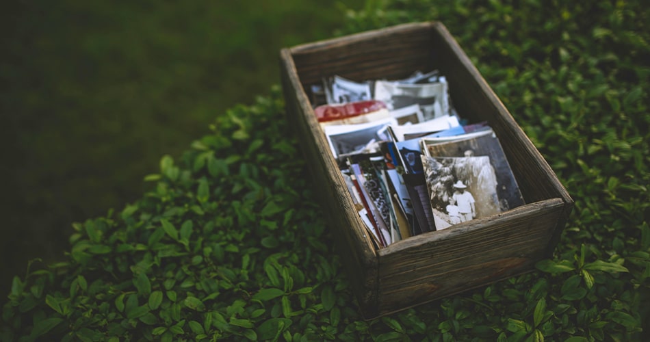 Box of old photos