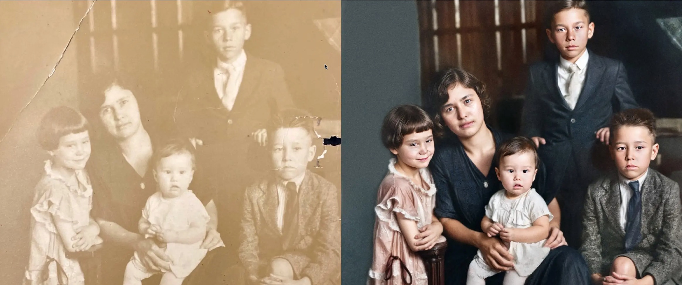 Forever Studios add color to black and white photo