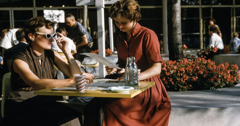 Circa 70's Afternoon Lunch in the Sun