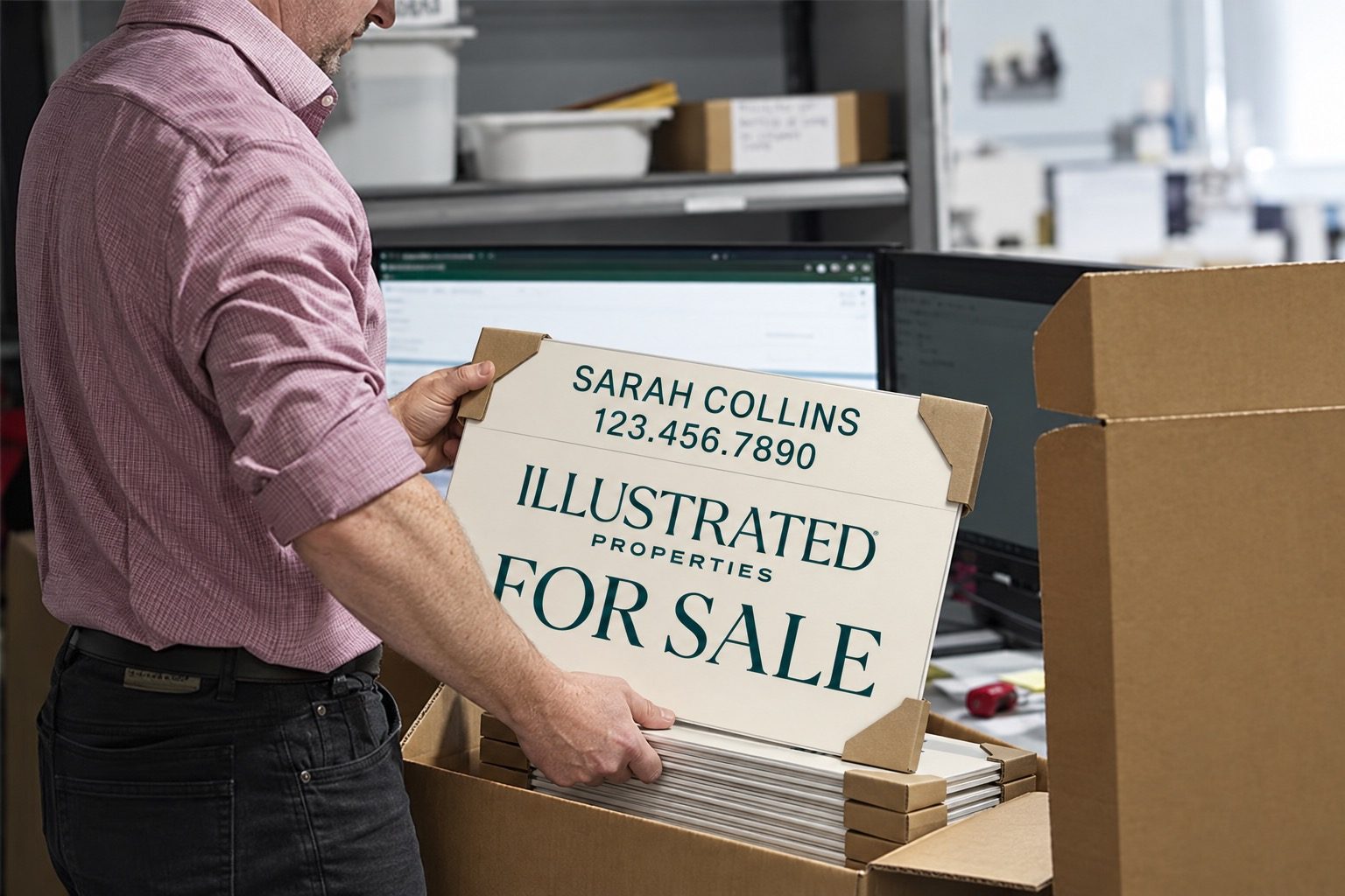Packing a sign order